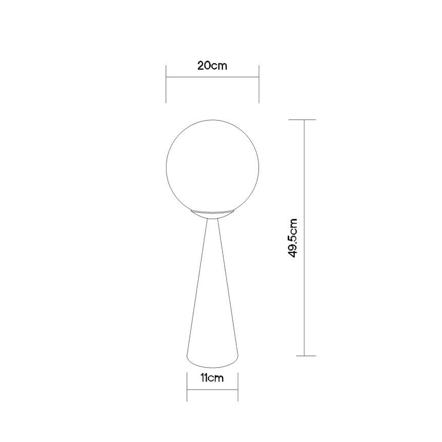 Globo - Pöytävalaisin 1xE27/40W/230V mattakromi