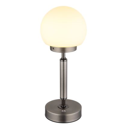 Globo - LED Himmennettävä ladattava kosketuspöytävalaisin LED/2,5W/5V 1800mAh 2700/4000/6500K antrasiitti
