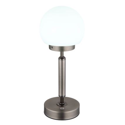 Globo - LED Himmennettävä ladattava kosketuspöytävalaisin LED/2,5W/5V 1800mAh 2700/4000/6500K antrasiitti