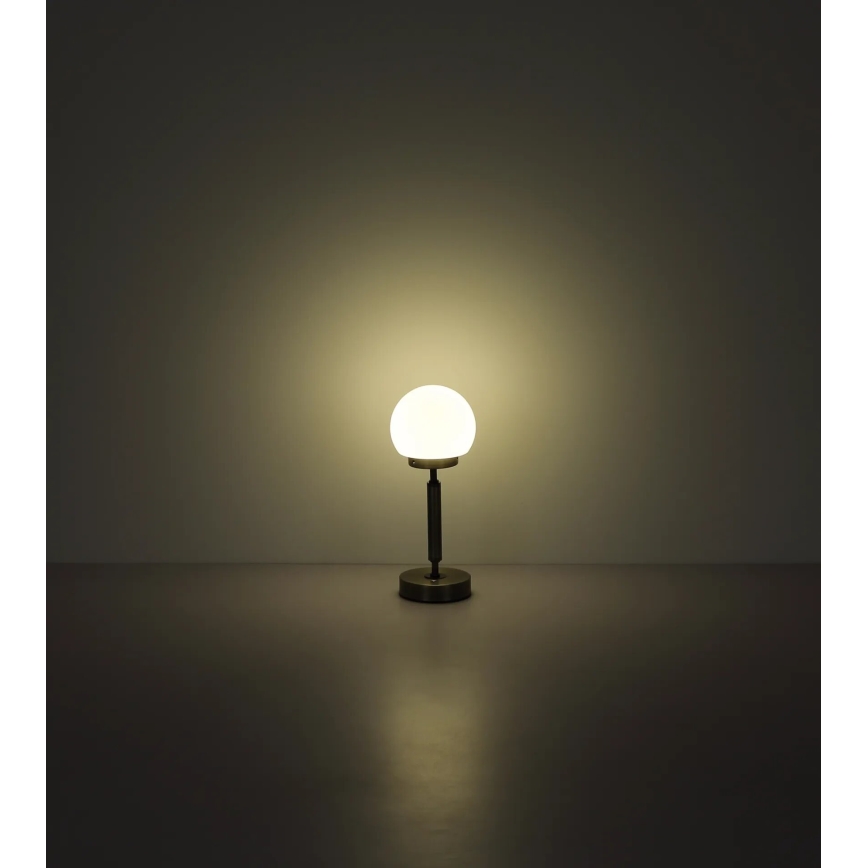 Globo - LED Himmennettävä ladattava kosketuspöytävalaisin LED/2,5W/5V 1800mAh 2700/4000/6500K mattakromi