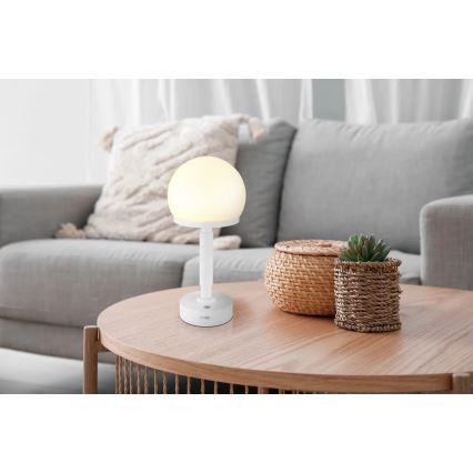 Globo - LED Himmennettävä ladattava kosketuspöytävalaisin LED/2,5W/5V 1800mAh 2800K valkoinen