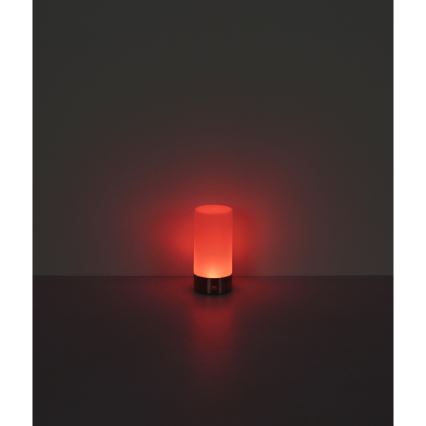 Globo - LED RGBW Himmennettävä kosketus ulko pöytävalaisin LED/1,8W/5V 1500 mAh IP44 mattakromi