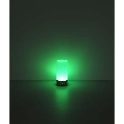Globo - LED RGBW Himmennettävä kosketus ulko pöytävalaisin LED/1,8W/5V 1500 mAh IP44 mattakromi