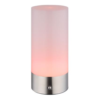 Globo - LED RGBW Himmennettävä kosketus ulko pöytävalaisin LED/1,8W/5V 1500 mAh IP44 mattakromi