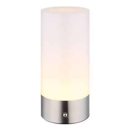 Globo - LED RGBW Himmennettävä kosketus ulko pöytävalaisin LED/1,8W/5V 1500 mAh IP44 mattakromi