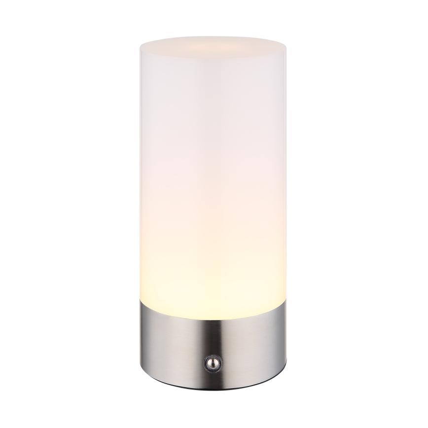 Globo - LED RGBW Himmennettävä kosketus ulko pöytävalaisin LED/1,8W/5V 1500 mAh IP44 mattakromi