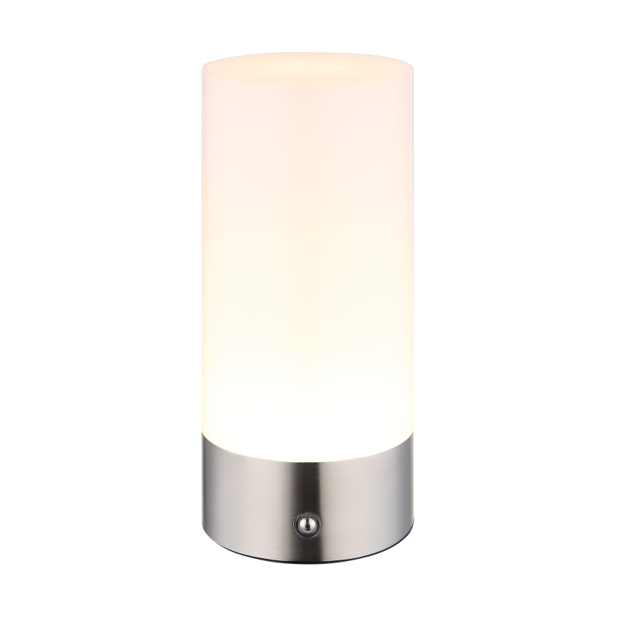 Globo - LED RGBW Himmennettävä kosketus ulko pöytävalaisin LED/1,8W/5V 1500 mAh IP44 mattakromi