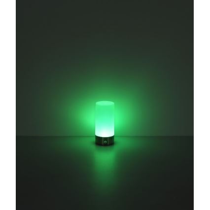 Globo - LED RGBW Himmennettävä kosketus ulko pöytävalaisin LED/1,8W/5V 1500 mAh musta