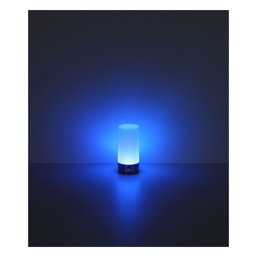 Globo - LED RGBW Himmennettävä kosketus ulko pöytävalaisin LED/1,8W/5V 1500 mAh musta