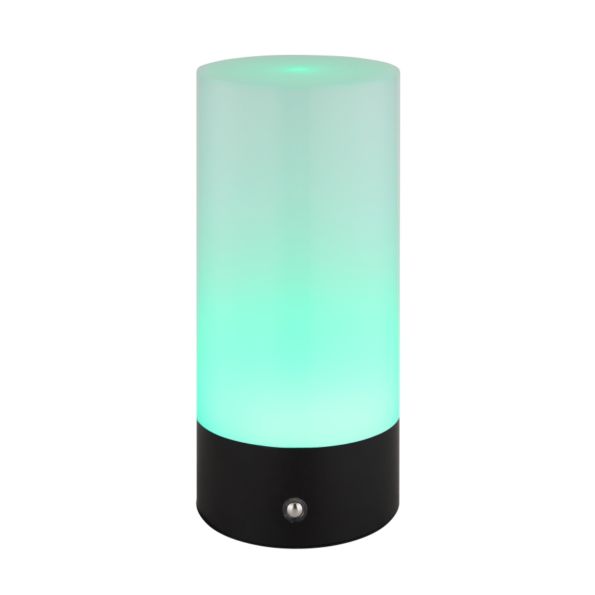 Globo - LED RGBW Himmennettävä kosketus ulko pöytävalaisin LED/1,8W/5V 1500 mAh musta
