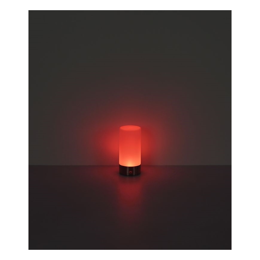 Globo - LED RGBW himmennettävä kosketusohjattu ulkokäyttöön tarkoitettu pöytävalaisin LED/1,8W/5V 1500 mAh musta