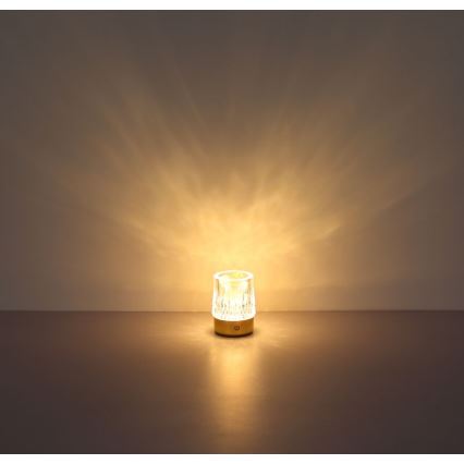 Globo - LED himmennettävä kosketuspöytävalaisin LED/1W/5V 3000K 1200 mAh kulta