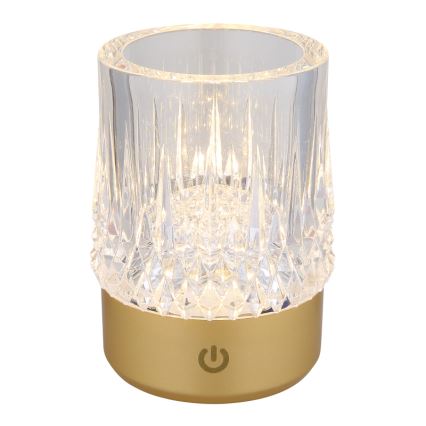 Globo - LED himmennettävä kosketuspöytävalaisin LED/1W/5V 3000K 1200 mAh kulta