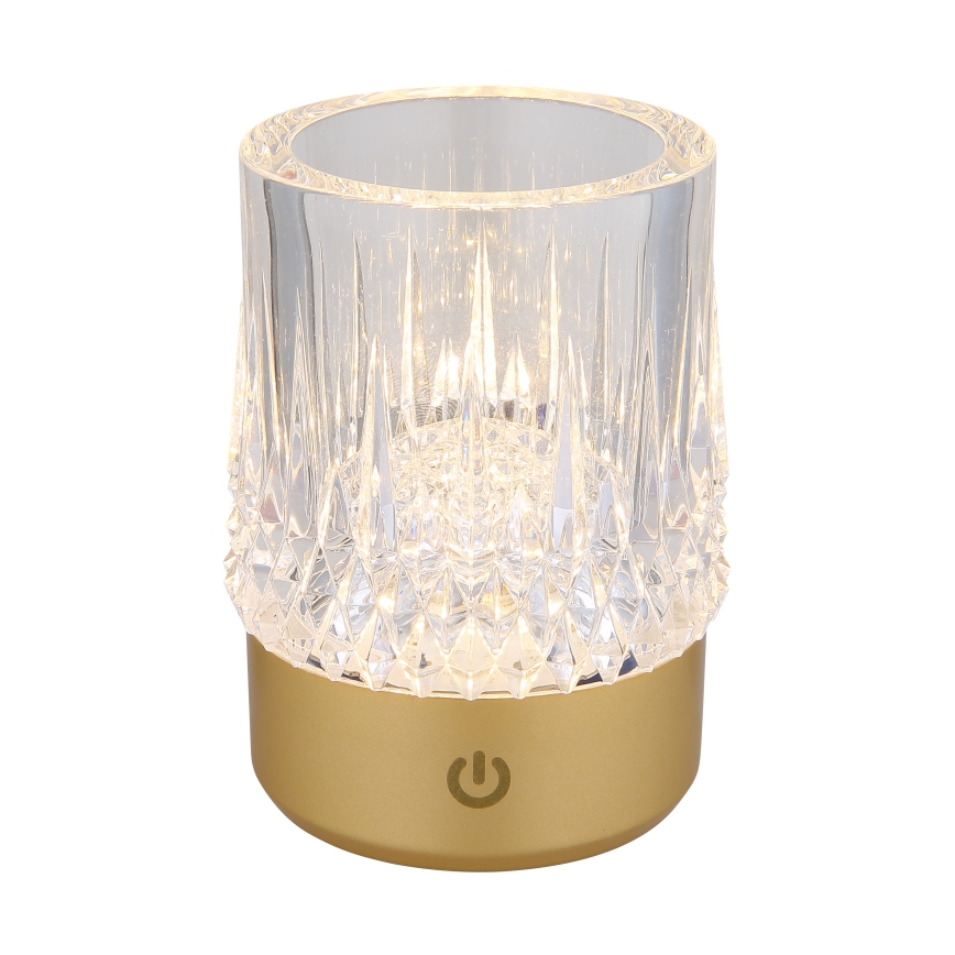 Globo - LED himmennettävä kosketuspöytävalaisin LED/1W/5V 3000K 1200 mAh kulta