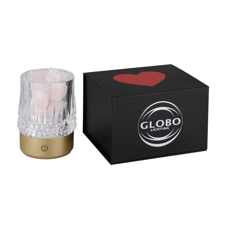 Globo - LED himmennettävä kosketuspöytävalaisin LED/1W/5V 3000K 1200 mAh kulta