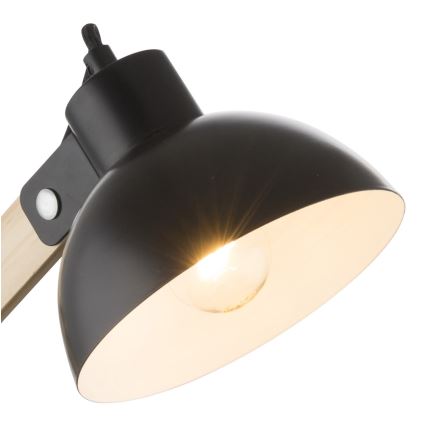 Globo - Pöytävalaisin 1xE27/40W/230V pyökki