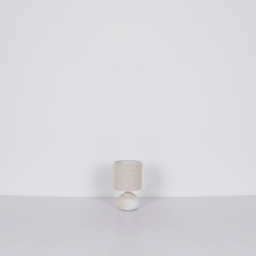 Globo - Pöytävalaisin 1xE14/40W/230V beige/ keraaminen
