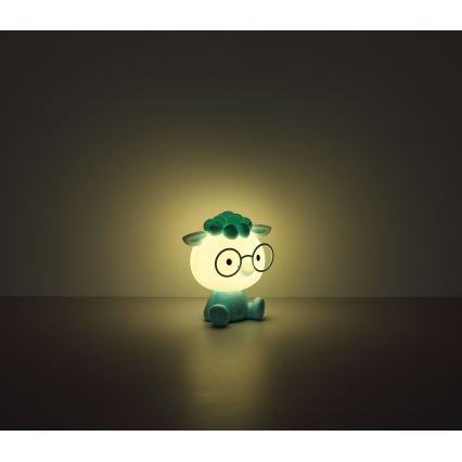 Globo - LED Himmennettävä ladattava lasten yö pieni lamppu LED/1W/5V 500 mAh sininen