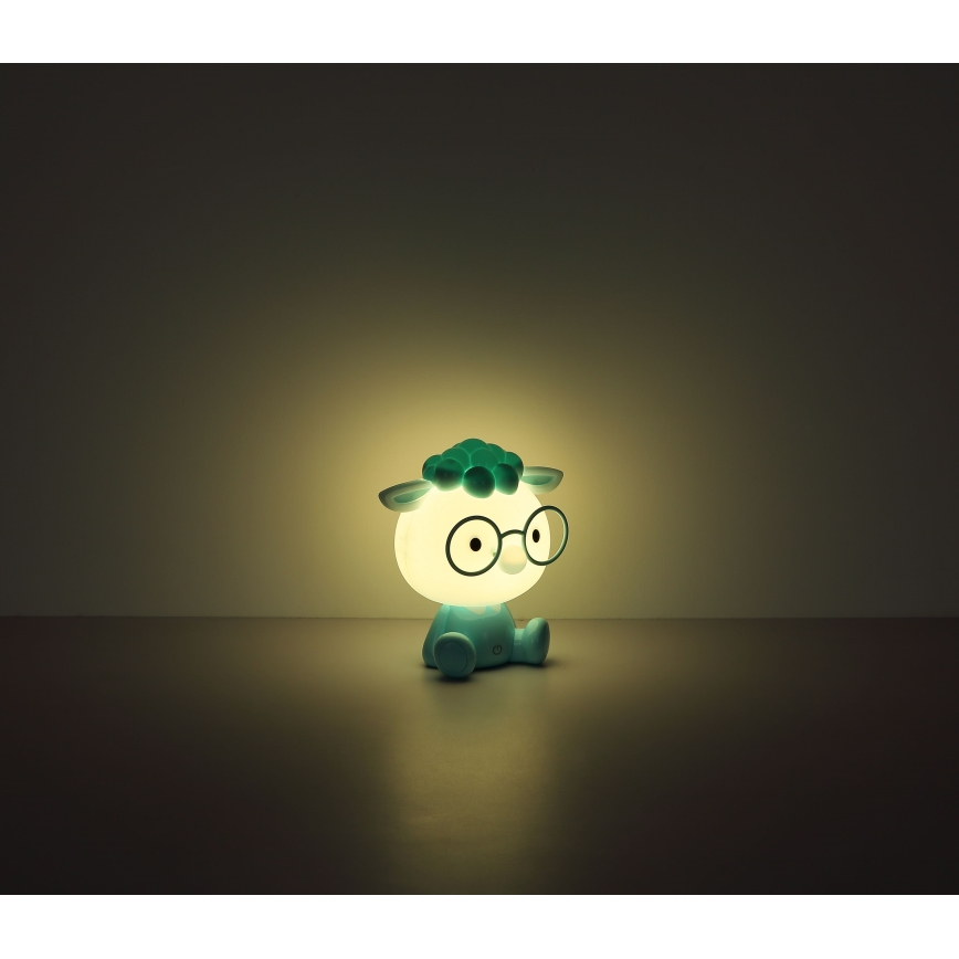 Globo - LED Himmennettävä ladattava lasten yö pieni lamppu LED/1W/5V 500 mAh sininen