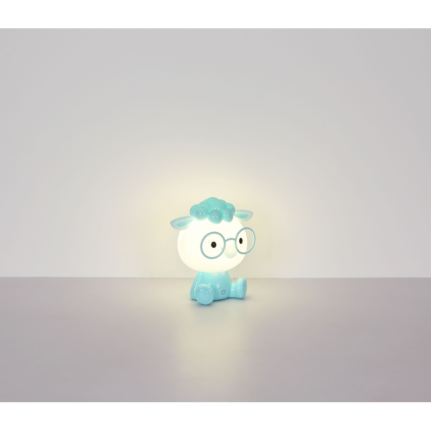 Globo - LED Himmennettävä ladattava lasten yö pieni lamppu LED/1W/5V 500 mAh sininen