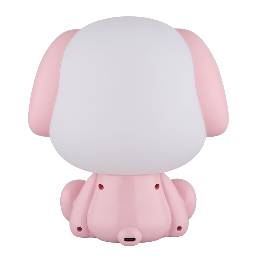 Globo - LED Himmennettävä ladattava lasten yö pieni lamppu LED/1W/5V 500 mAh vaaleanpunainen