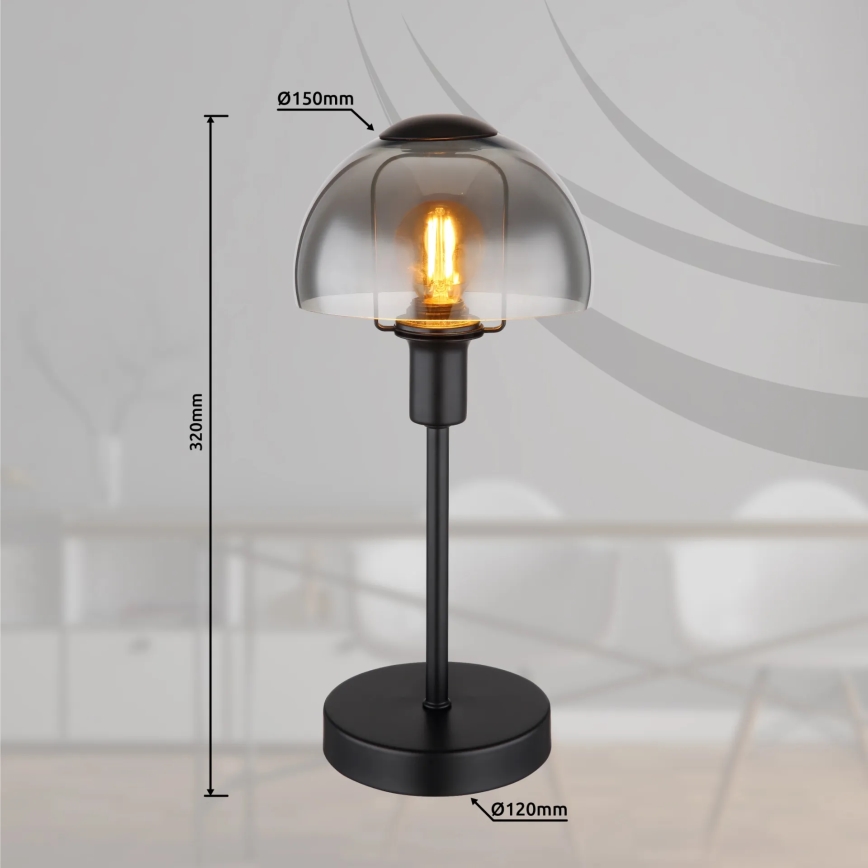 Globo - Pöytä kosketus lamppu 1xE14/25W/230V musta