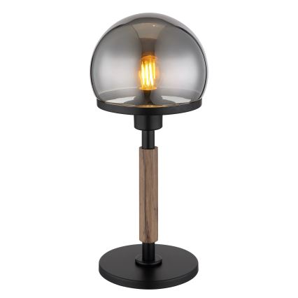 Globo - Pöytävalaisin 1xE27/40W/230V musta/ruskea