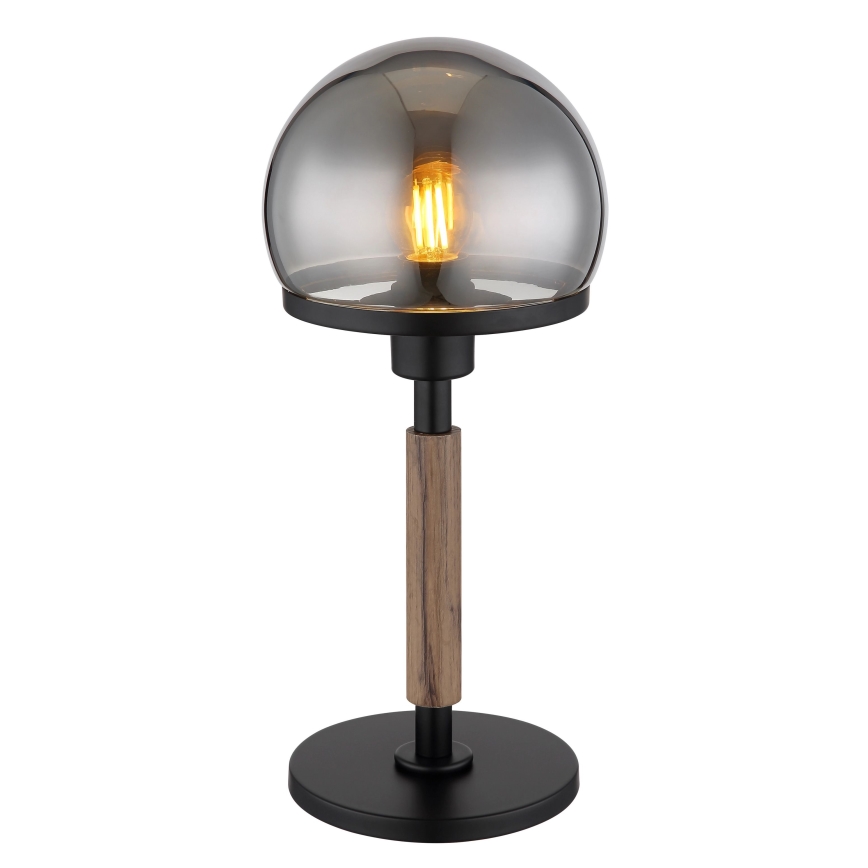 Globo - Pöytävalaisin 1xE27/40W/230V musta/ruskea