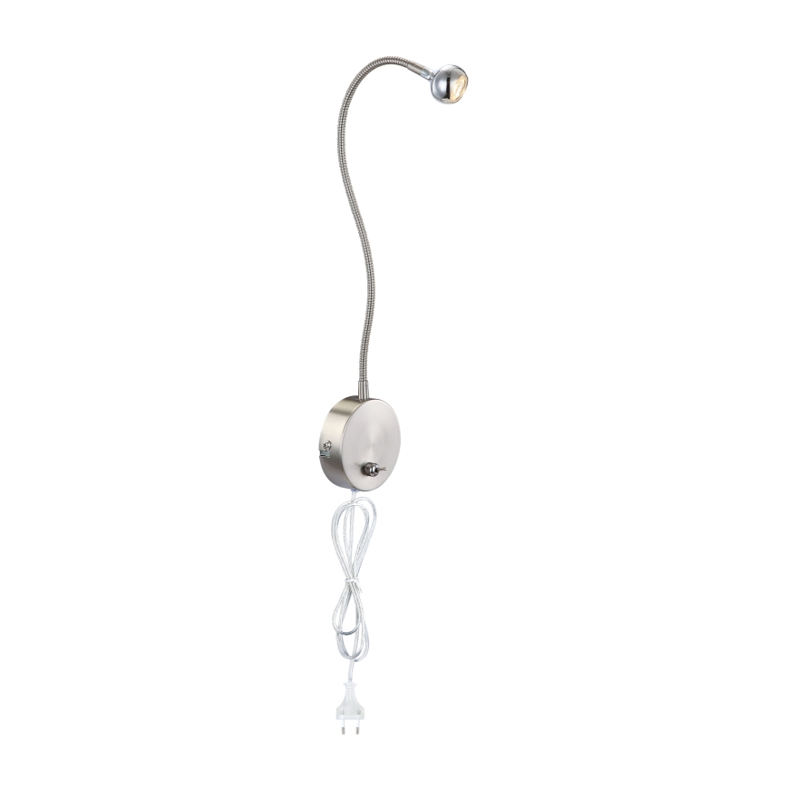 Globo - LED Joustava pieni lamppu LED/3W/230V kiiltävä kromi