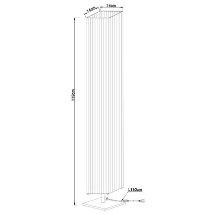 Globo - Lattialamppu 2xE27/40W/230V