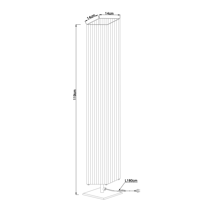Globo - Lattialamppu 2xE27/40W/230V