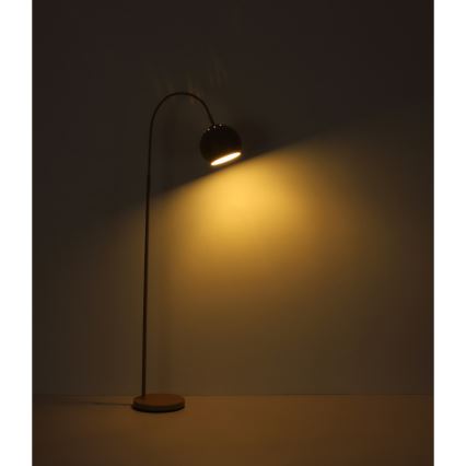 Globo - Lattialamppu 1xE27/60W/230V musta