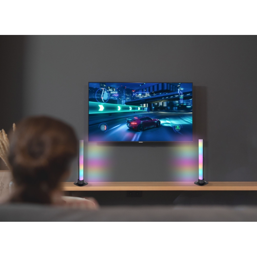 Globo RGB- SETTI 2x LED RGB Himmennettävä pöytävalaisin 2in1 LED/2W/5V USB Wi-Fi Tuya