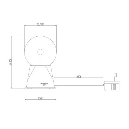 Globo - LED-pöytävalaisin LED/3,6W/230V