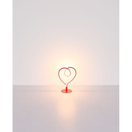 Globo - LED-pöytävalaisin LED/6W/230V punainen