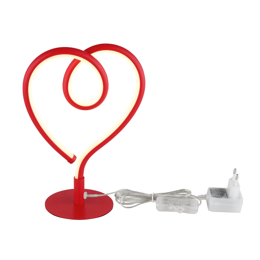 Globo - LED-pöytävalaisin LED/6W/230V punainen
