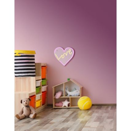 Globo - LED Neon seinäkoriste LED/3W/USB sydän