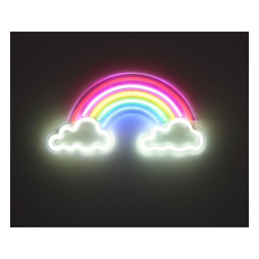 Globo - LED Neon seinäkoriste LED/3W/USB sateenkaari