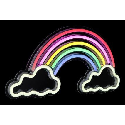 Globo - LED Neon seinäkoriste LED/3W/USB sateenkaari