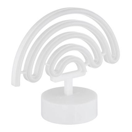 Globo - LED Neon pöytä koriste LED/2W/3xAA sateenkaari