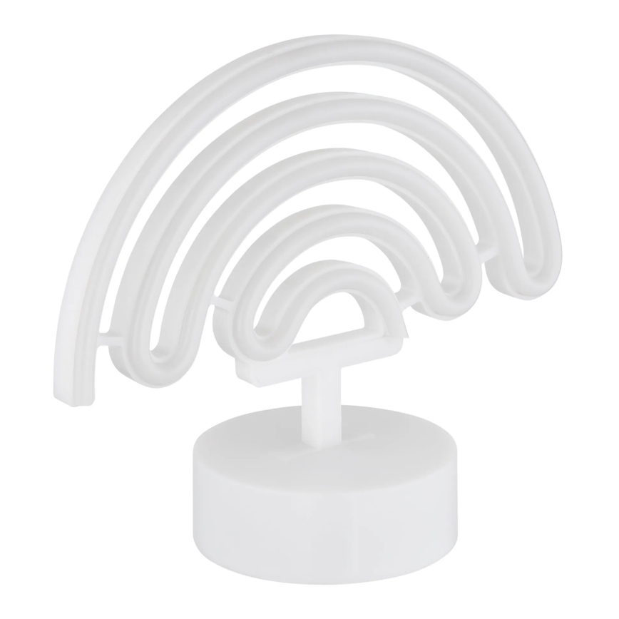 Globo - LED Neon pöytä koriste LED/2W/3xAA sateenkaari