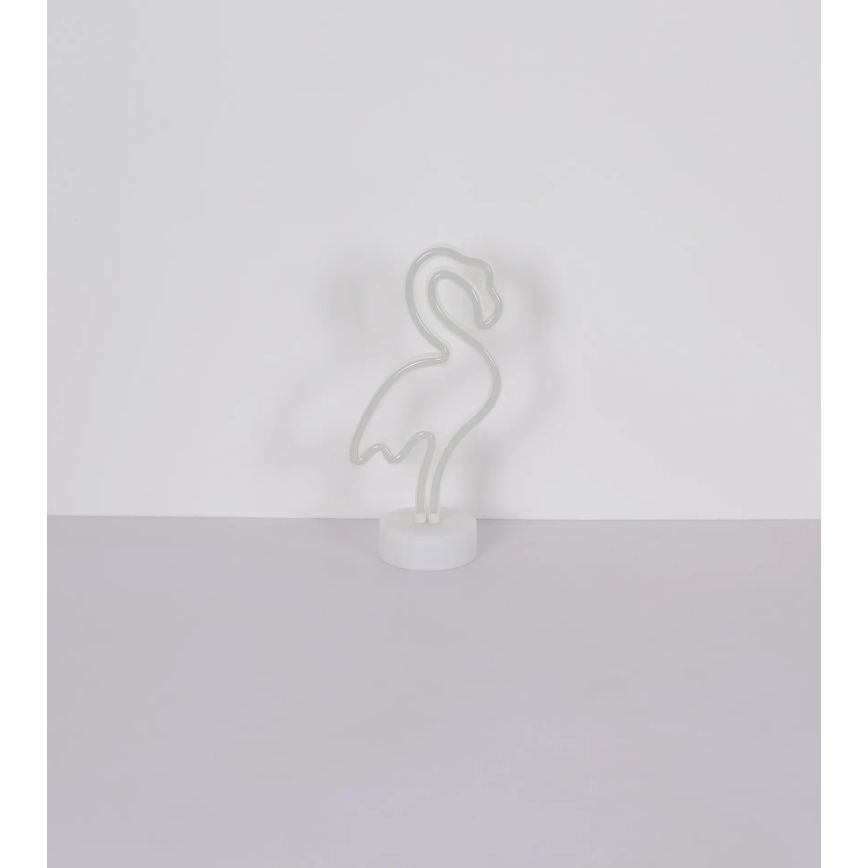 Globo - LED Neon pöytä koriste LED/2W/3xAA flamingo