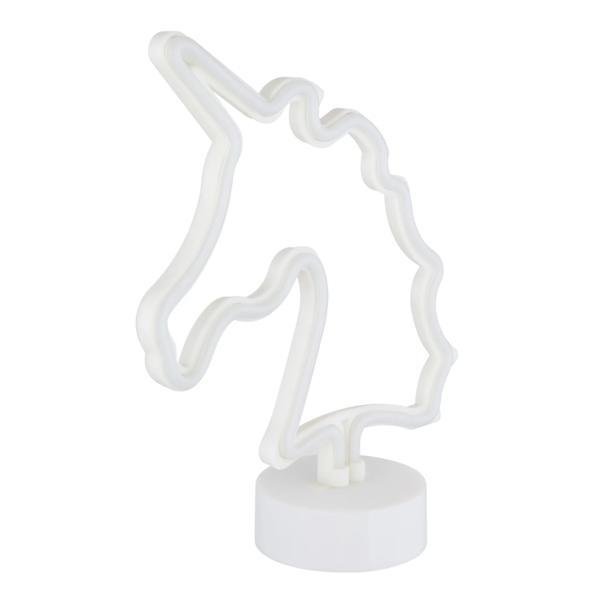 Globo - LED Neon pöytä koriste LED/2W/3xAA yksisarvinen