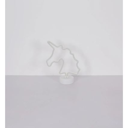 Globo - LED-neonpöytäkoriste LED/2W/3xAA yksisarvinen