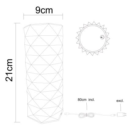 Globo - Himmennettävä LED-kosketuspöytävalaisin LED/1W/5V 2700/4000/6500K 800 mAh