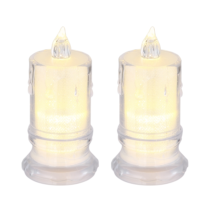 Globo - SETTI 2x LED Kynttilä LED/0,25W/3xLR1130