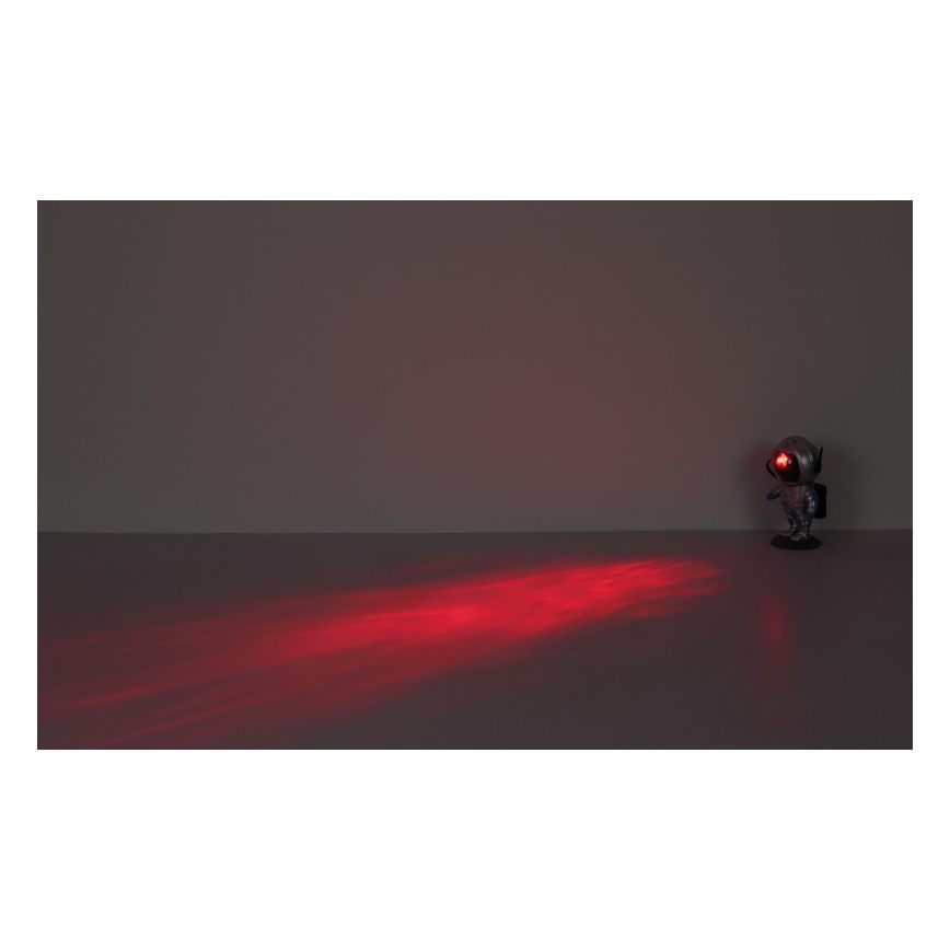 Globo - LED RGB Pöytävalaisin LED/4,5W/5V astronautti hopea
