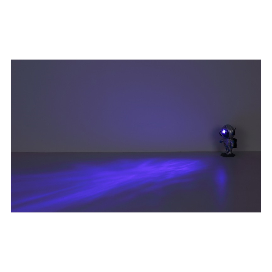 Globo - LED RGB Pöytävalaisin LED/4,5W/5V astronautti hopea