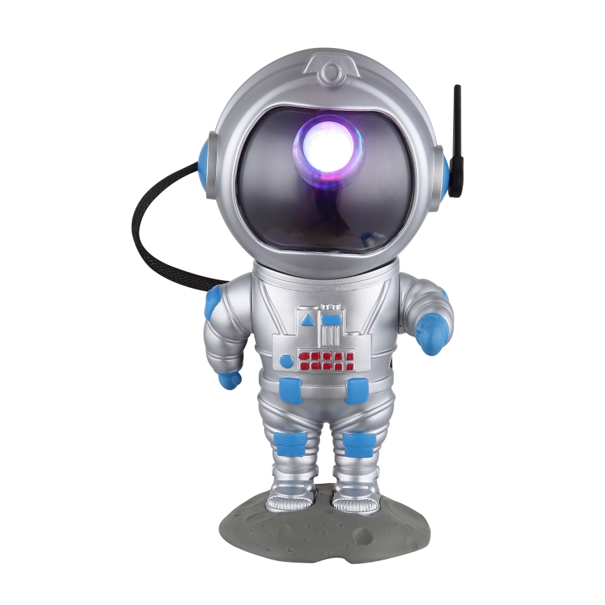 Globo - LED RGB Pöytävalaisin LED/4,5W/5V astronautti hopea