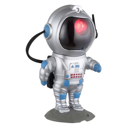 Globo - LED RGB Pöytävalaisin LED/4,5W/5V astronautti hopea